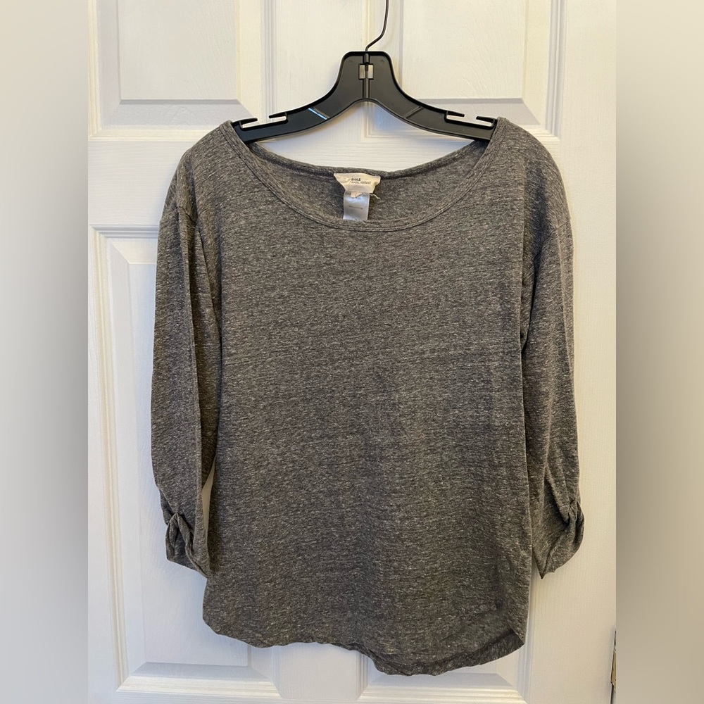 Isabel Murant Gray Cotton Top